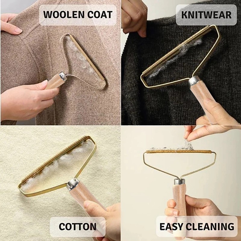 Portable Manual Lint Remover Brush Pet Hair, Fabric Shaver, and Fuzz Cleaner for Sofa, Clothes, and More