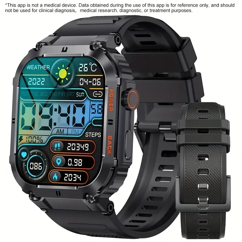 Men's Smart Bracelet - Wireless Call and Music Smartwatch with Multi-Sport Mode