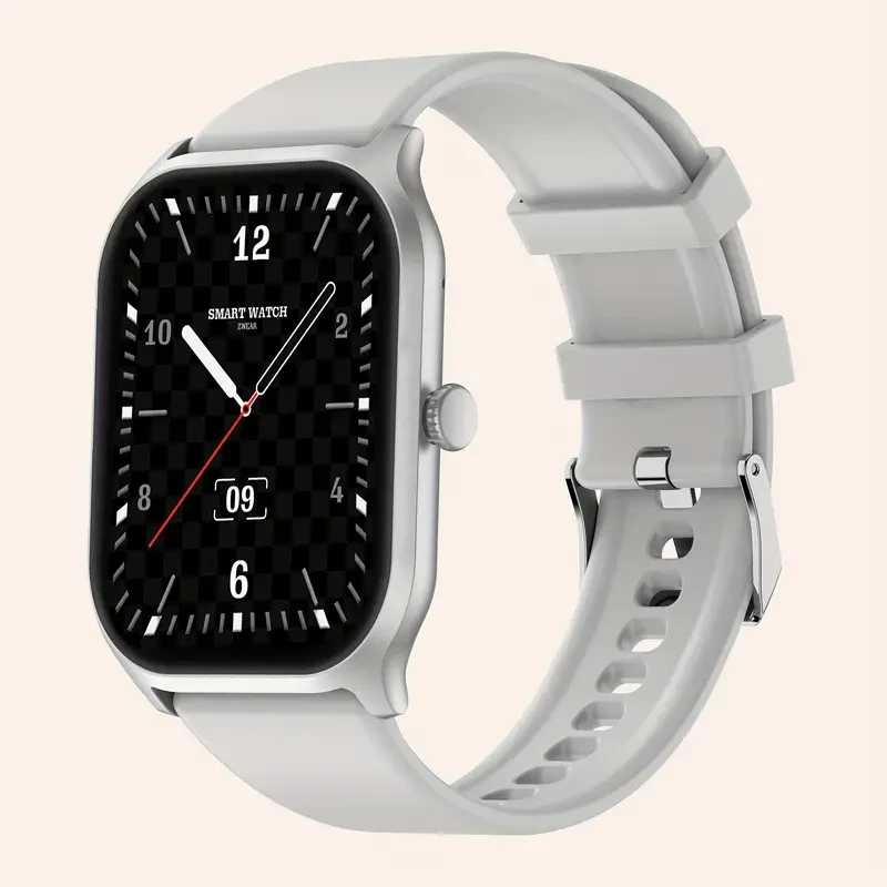 Smart Watch with 2.01 Inch Square Screen - Answer & Make Calls, Message Push, 100+ Sports Modes, Fitness Tracker, Pedometer, Music Control, Outdoor Smartwatch for Android and iOS