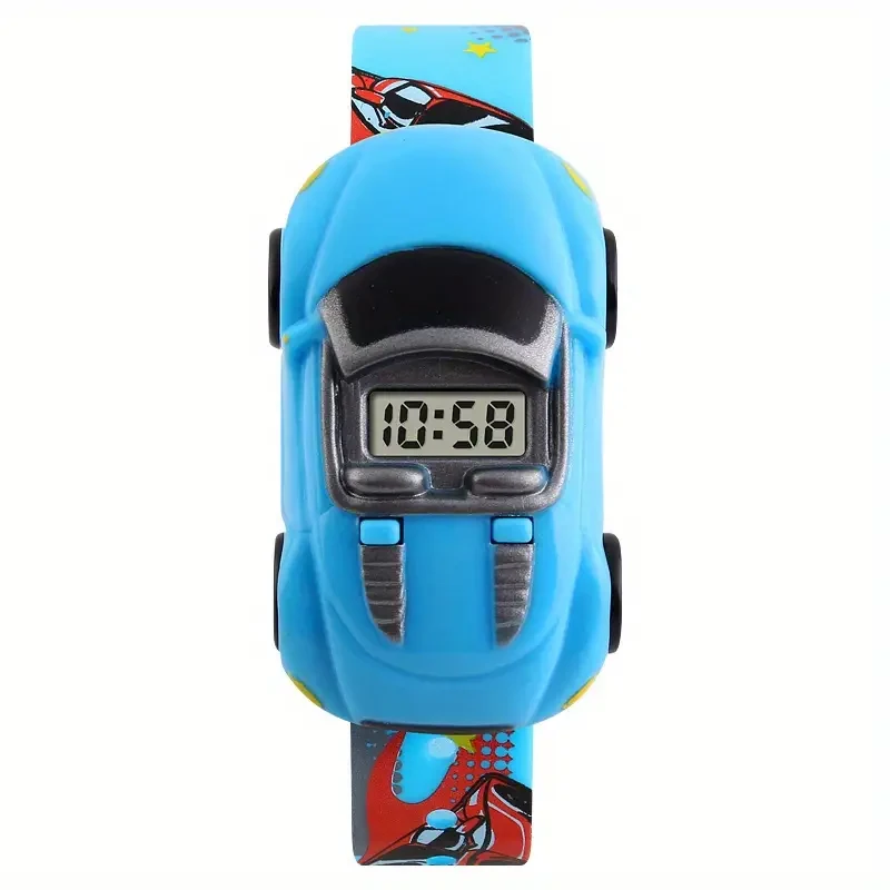 SKMEI Cartoon Car-Shaped Kids Digital Watch