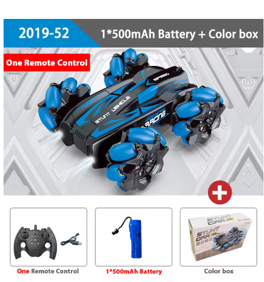 WLtoys F1 RC Drift Car With Music Led Lights 2.4G Glove Gesture Radio Remote Control Spray Stunt Cars 4WD Electric Children Toys