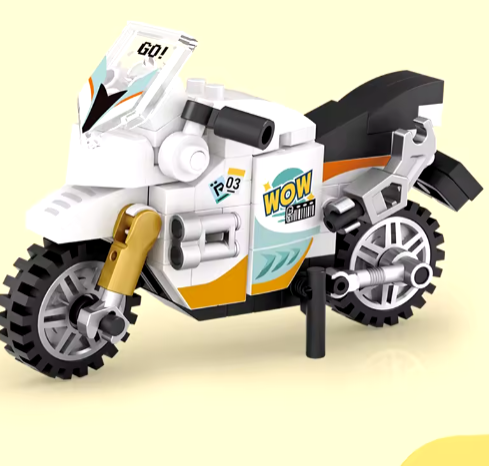 DIY MOC City Super Sports Car Motorcycles Off-Road Vehicles Racers Police Fire Trucks Famous Building Blocks Bricks Kits Model