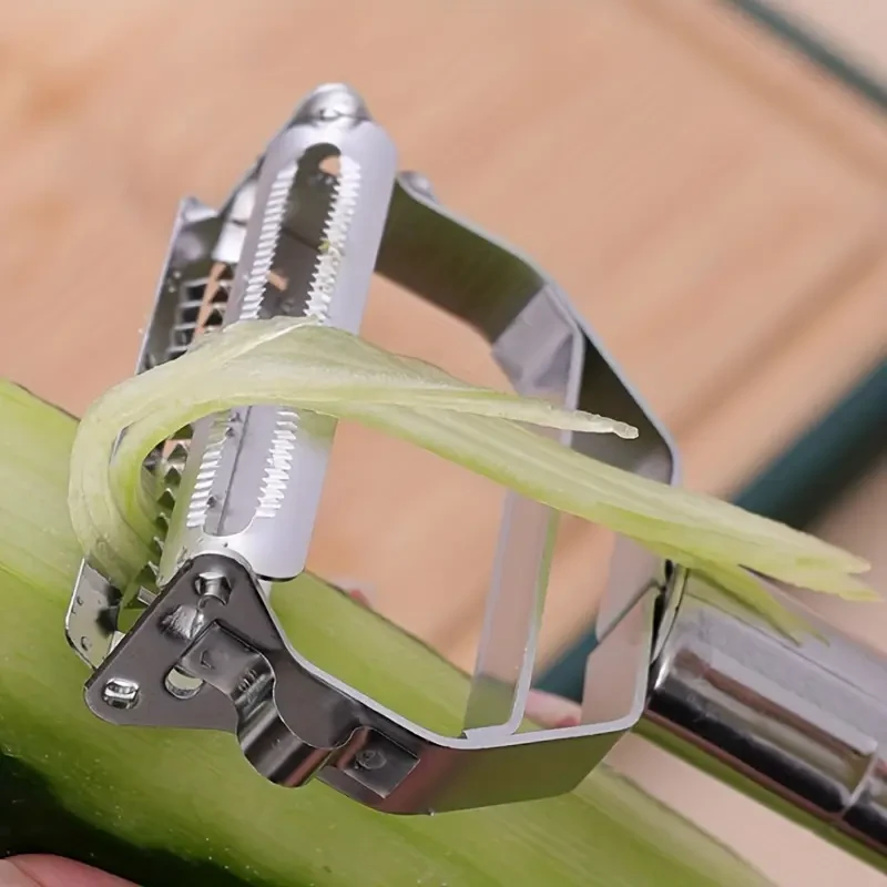 2-in-1 Stainless Steel Vegetable Peeler & Julienne Cutter