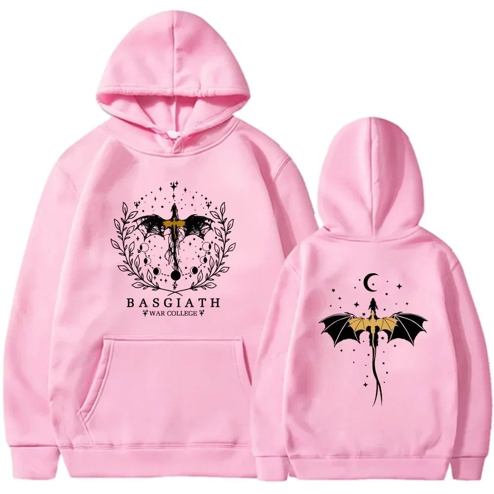 Basgiath War College Cotton Hoodies Fourth Wing Printed Graphic Sweatshirt