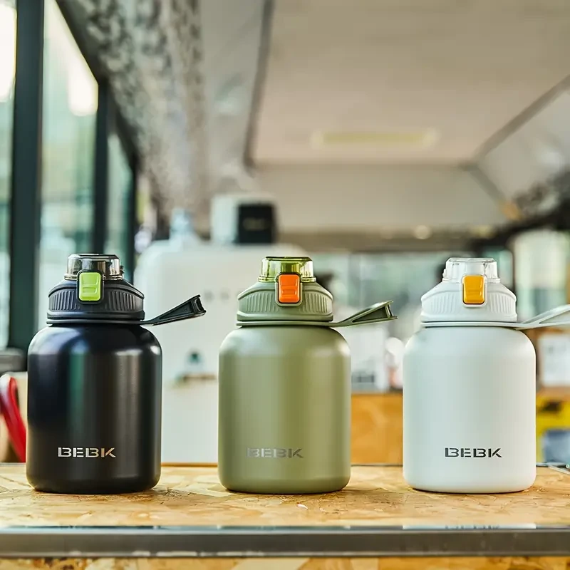 Heavy Duty Vacuum Flask - Insulated Water Bottles (50.72oz/84.54oz) for Hot and Cold Beverages