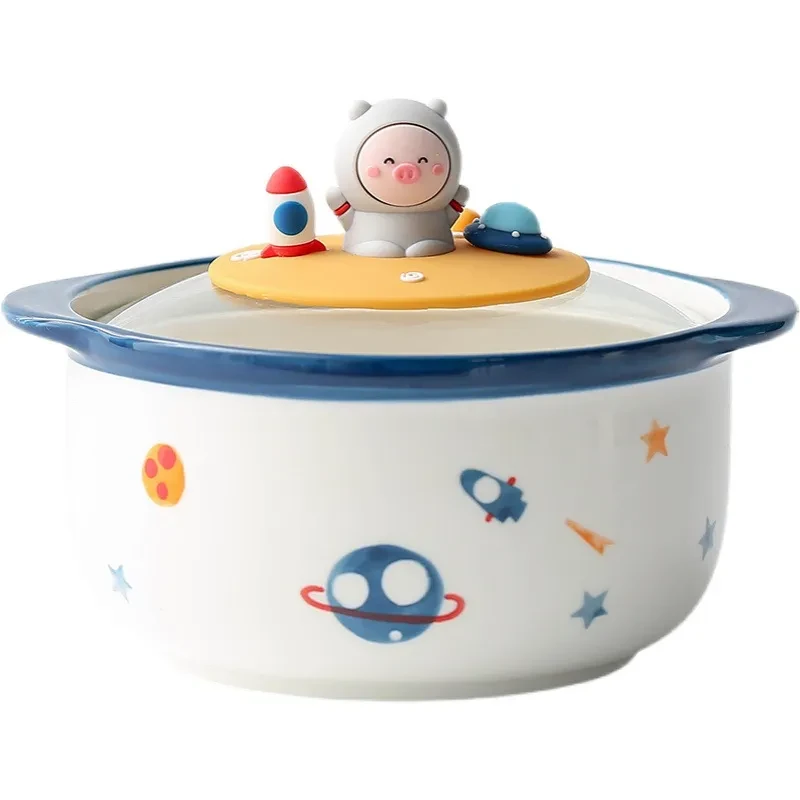 Korean Version Of Ins Wind Microwave Oven Ceramic Instant Noodle Bowl