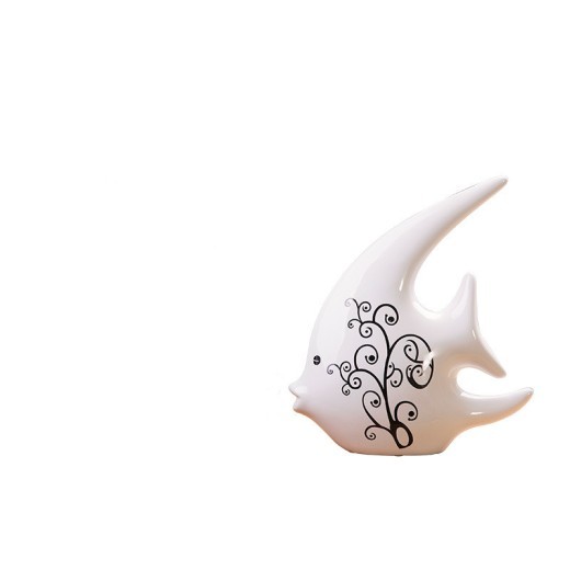 Creative Gift Ceramic Modern Black And White Couple Ornaments