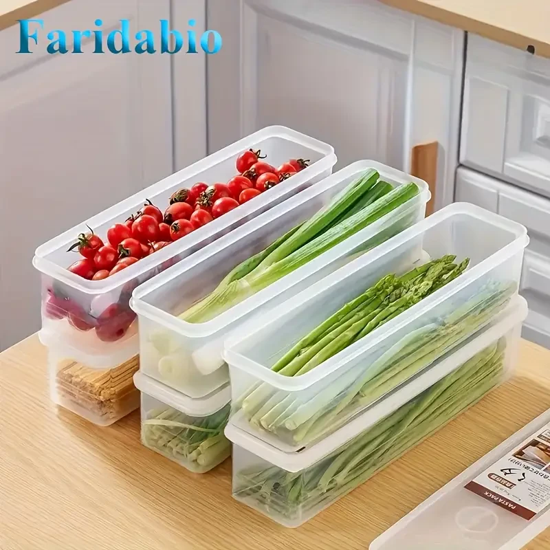 4-Pack Faridabio Rectangular Plastic Food Storage Containers