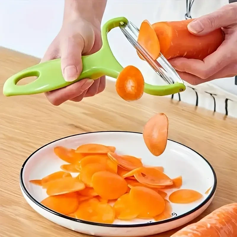 Multifunctional Stainless Steel Fruit and Vegetable Peeler and Grater - Perfect for Potatoes, Cabbage, Melons, and More