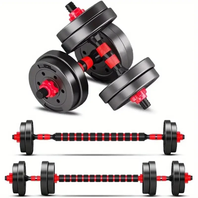 Adjustable Dumbbells Sets - 20/30/40/60/80lbs Free Weights Set of 2, Convertible to Barbell, Lightweight for Home Gym