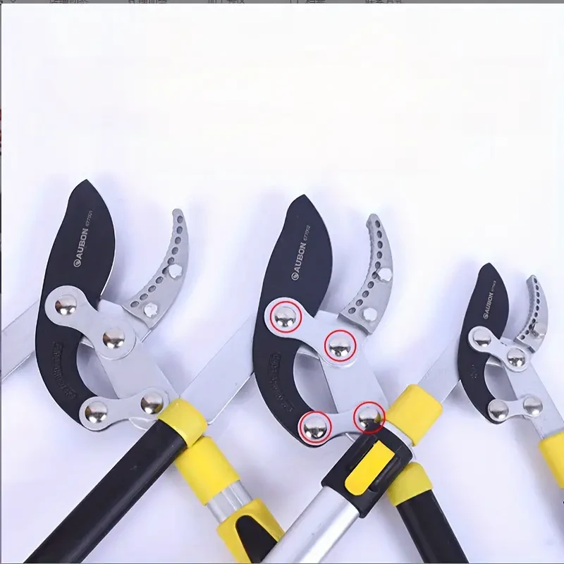 Long-Handled Pruning Shears - Lengthen Tree Shears for Thick Branches, Manual Flower and Tree Pruner
