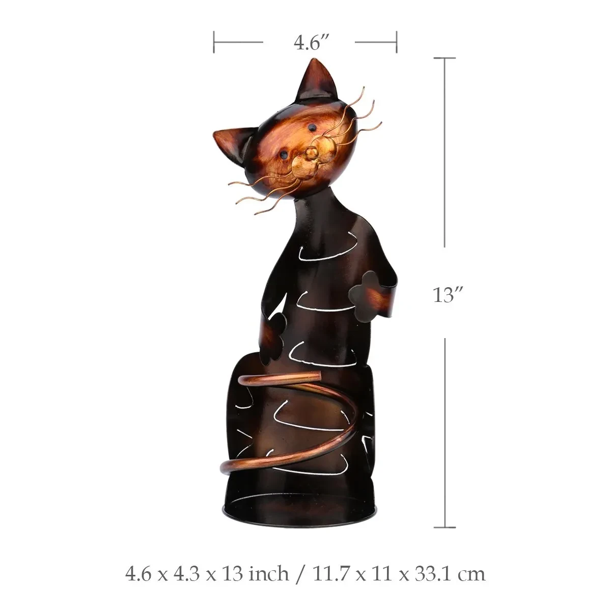 Creative cat holding wine rack