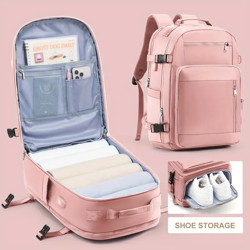 Versatile Luggage Backpack with Shoes Compartment - Urban Hiking, Commuter Laptop, and Fitness Storage Bag