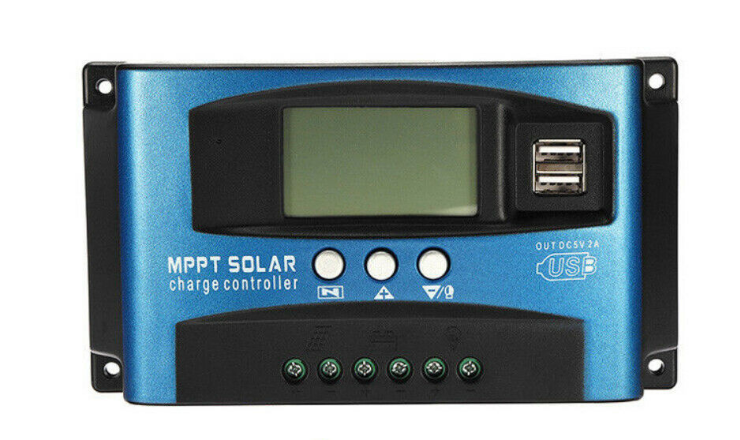 Power-Regulator Controller Load-Discharger PWM MPPT Solar 60A Auto 100A 24V 12V 30A Dual-Usb