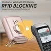 Smart Zipper RFID Slim Leather Wallet