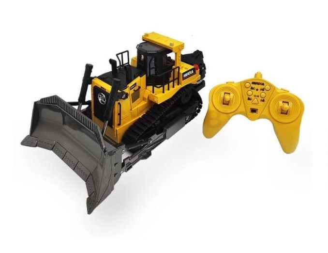 RC Bulldozer, Remote Control Bulldozer, 1:16, 2.4G, 9CH, Alloy