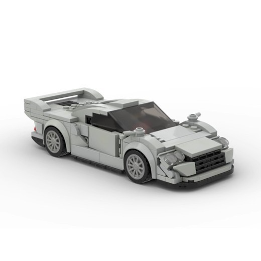 Minimalist Building Block Car Model Eight Grid Car