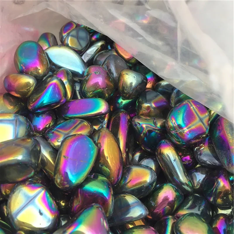Electroplated Rainbow Crystal Particle Crushed Stone