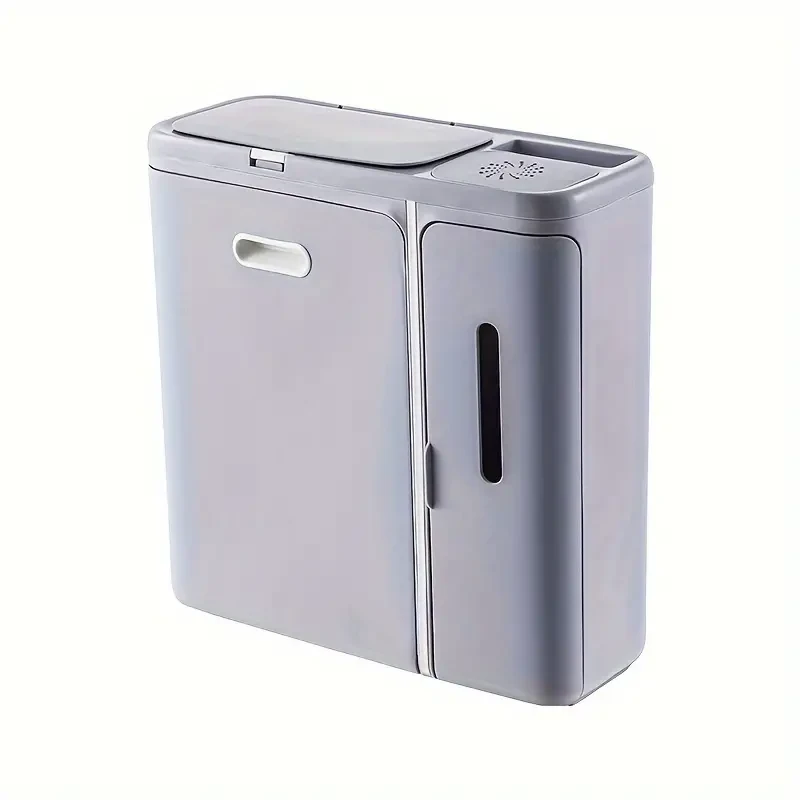Multi-Function Wall-Mounted Trash Can - Kitchen and Bathroom Waste Bin