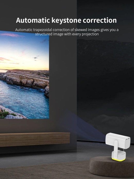 PTZ Projector 4K HD Bedroom And Household