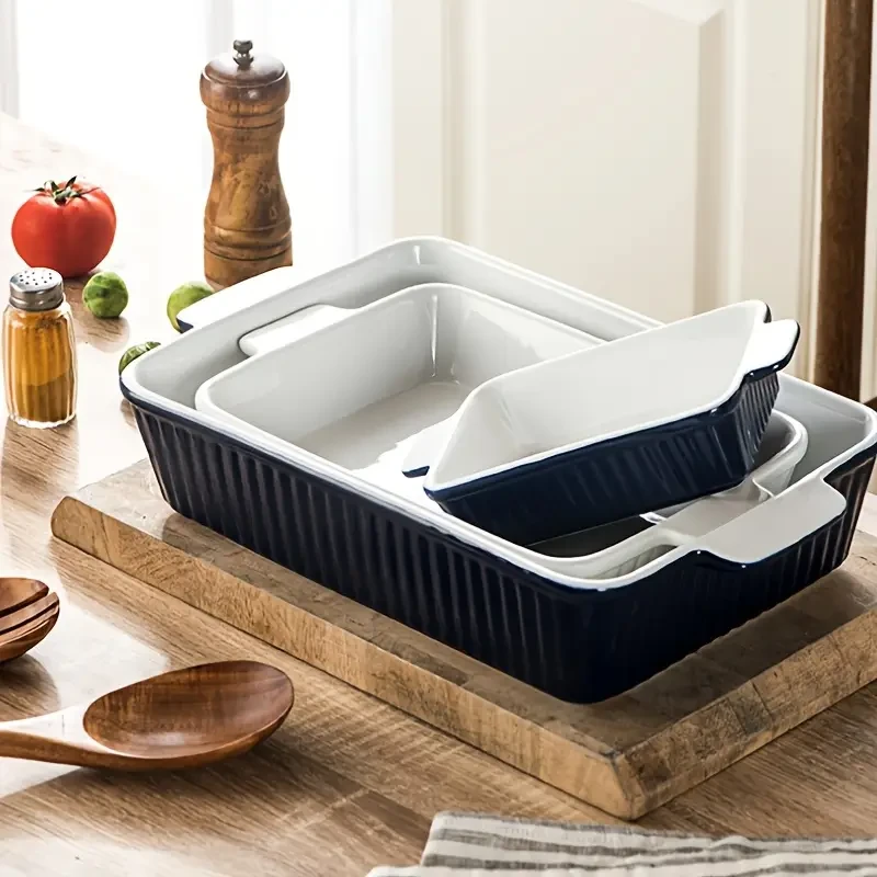 3pcs Ceramic Casserole Dish Set
