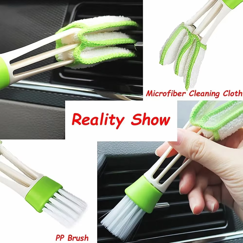 17PCS Car Detailing Cleaning Brushes Kit Brushes For Automotive Cleaning Auto Air Cleaning Electric Drill Brush Cars Dirt Dust Cleaning