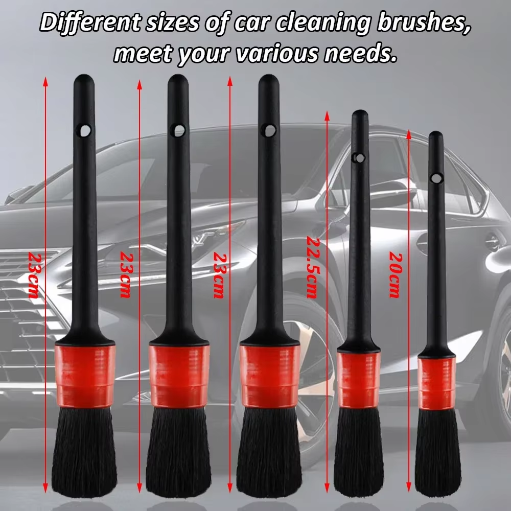 17PCS Car Detailing Cleaning Brushes Kit Brushes For Automotive Cleaning Auto Air Cleaning Electric Drill Brush Cars Dirt Dust Cleaning