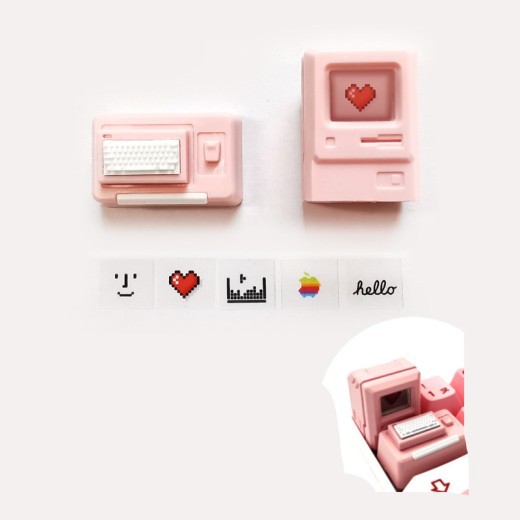 Retro Styling Mechanical Keyboard Transparent