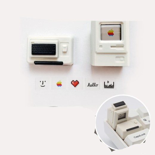 Retro Styling Mechanical Keyboard Transparent