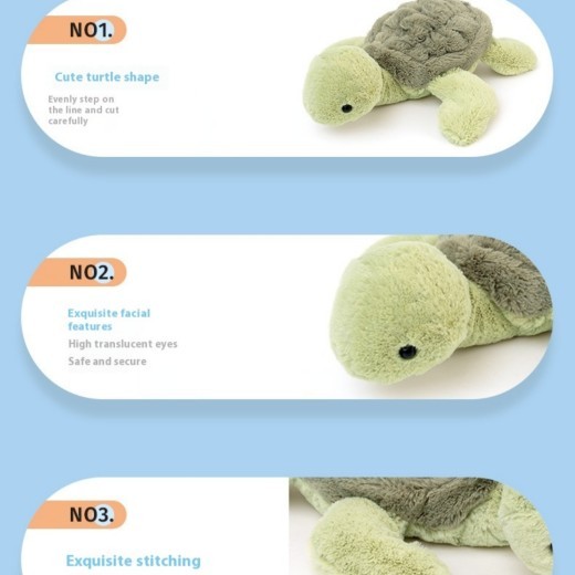 Cute Turtle Doll Pillow Plush Toy Simulation Turtle Soft Birthday Gift