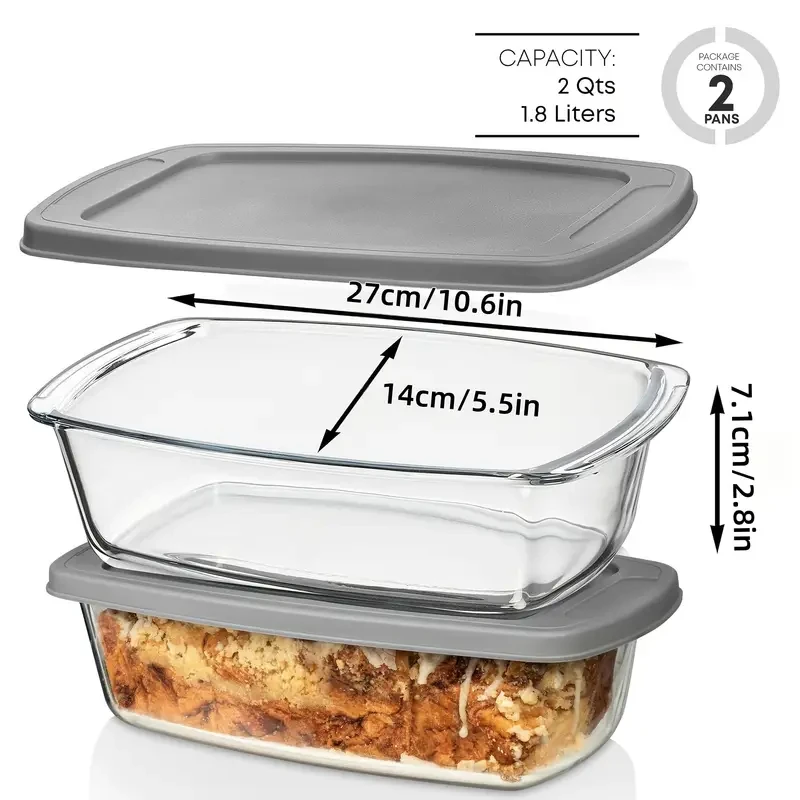 2pcs, Bread Baking Pan