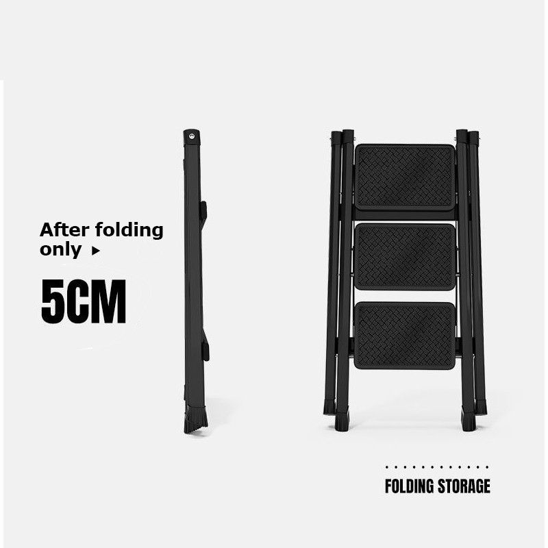 Multi-Functional Foldable Ladder  Portable Kitchen Step Stool, Folding Stair Chair, Flower Stand & Storage Shelf NZ