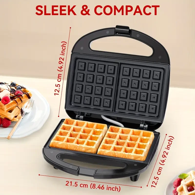 Snailar 2-Slice Non-Stick Belgian Waffle Maker