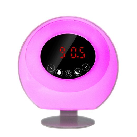 Music Card Wake-Up Device Led7 Color Bedside Lamp