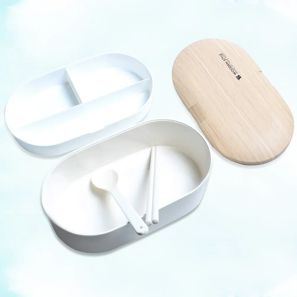 Oval simple lunch box