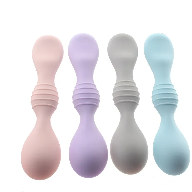 Multicolor All Silicone Soft Spoons For Infants And Children