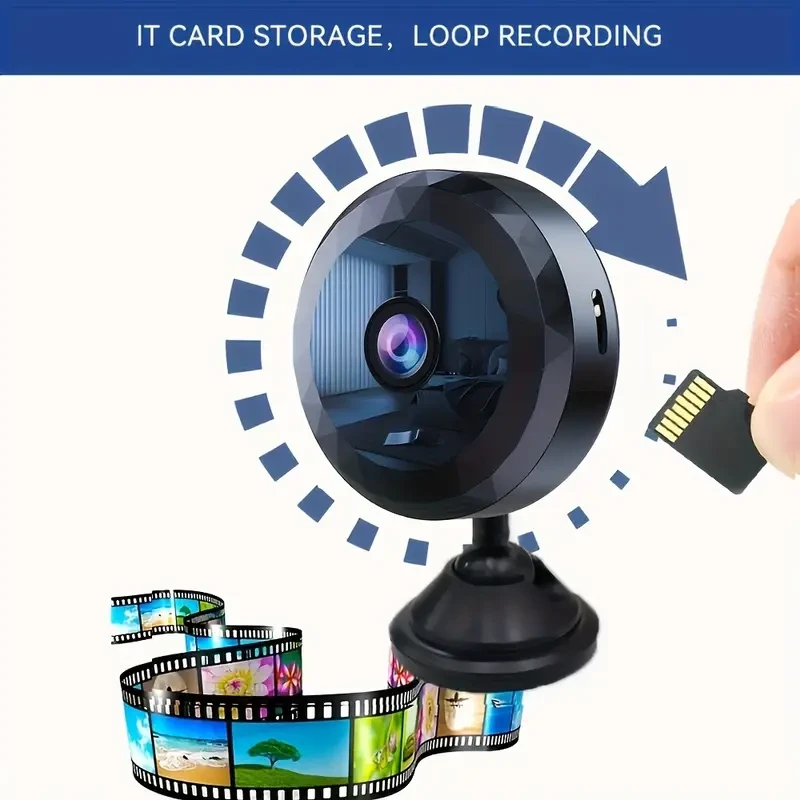 Wireless Mini WiFi Security Camera - Night Vision and Motion Detection