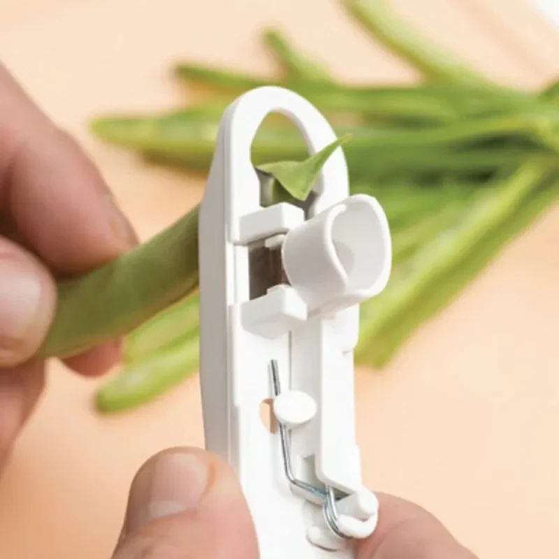 Green Bean Slicer Cutter Cut Fruit Vegetable Stringer Peeler Remover For Easy Kitchen Gadgets Cozinha Kitchen Accessories