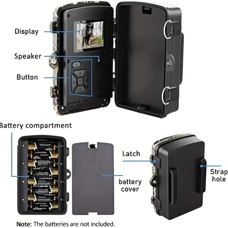 HD Wildlife Trail Camera - Hunting Camera with 2-Inch Screen