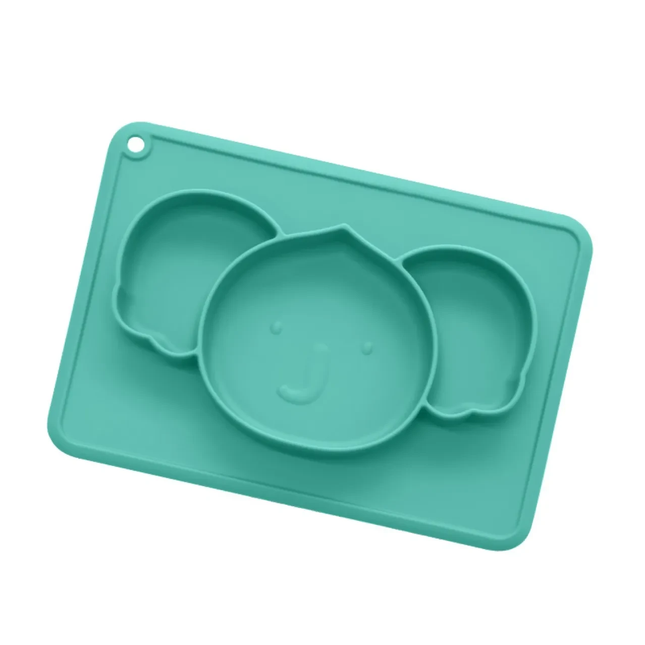 Baby Silicone Dinner Plate Strong Suction Children's Grid Plate