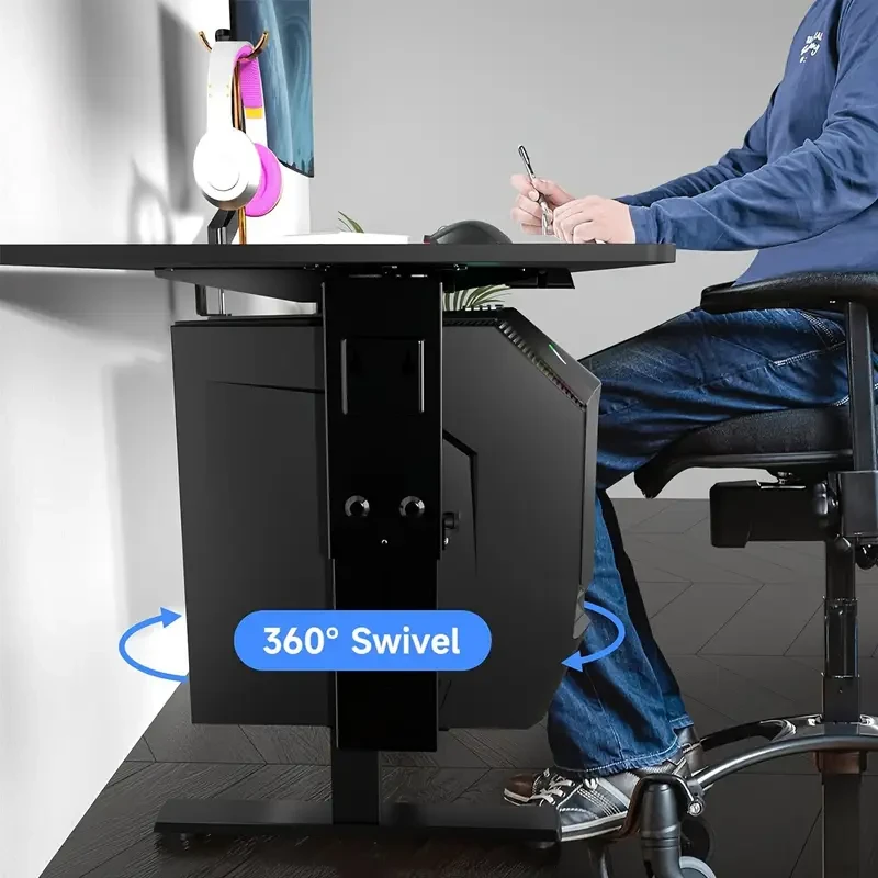 Adjustable Wall-Mounted Computer Stand