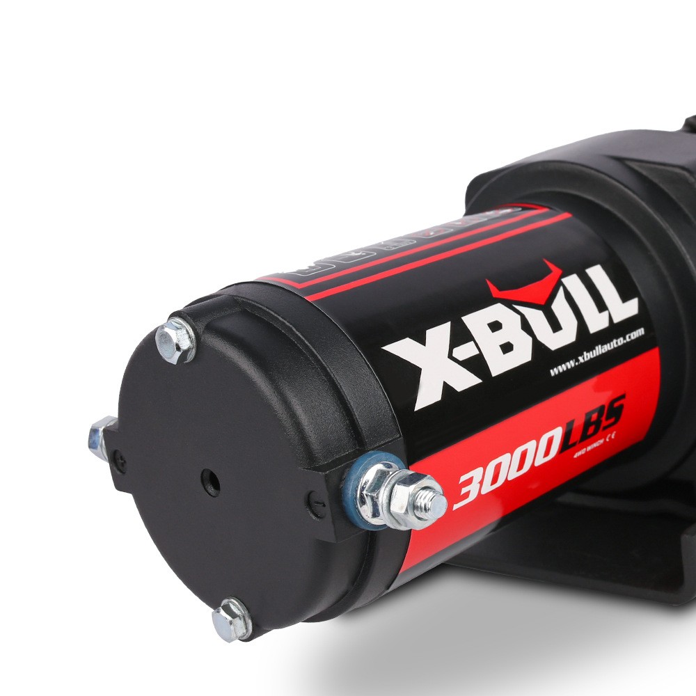 3000 Pound Electric Winch Nylon Rope