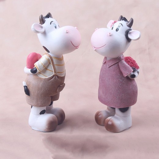 Cow Decoration Office Desktop Creative Souvenirs