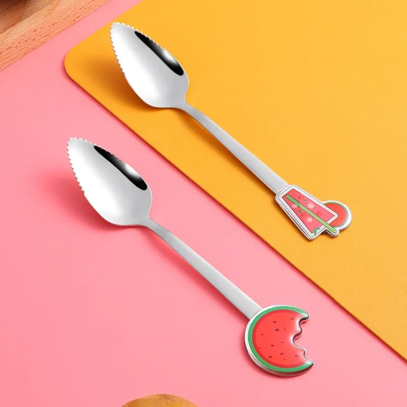 Baby Scraping Mud Spoon Stainless Steel With Serrated