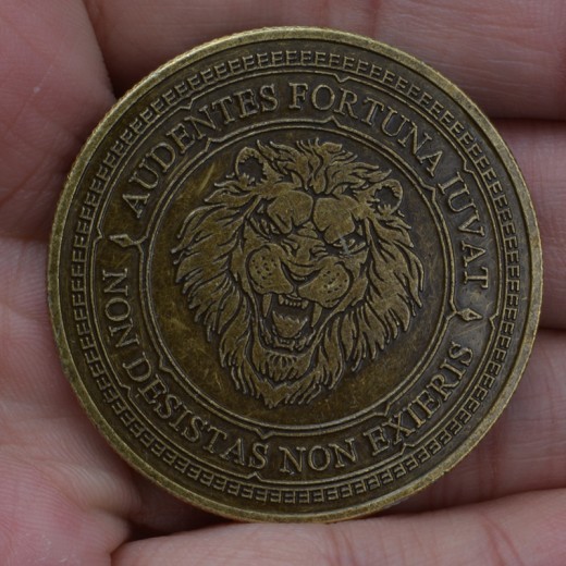 Architect Antique Relief Lion Coins
