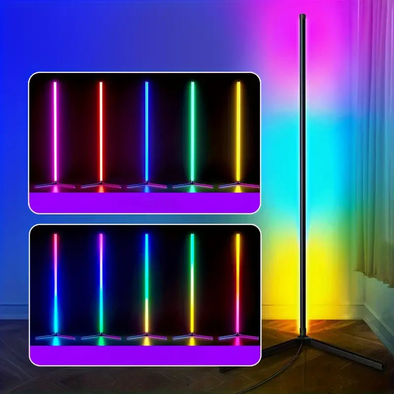 RGB Wall Corner Ambient Light - Remote Control with Music and Timer