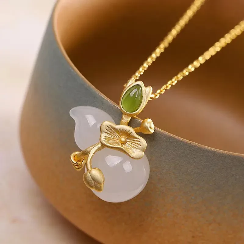 Safety Buckle Pendant Lotus Leaf Gourd Pendant
