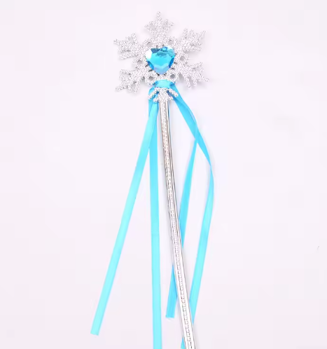 Party Halloween Princess Cosplay Prop Explosion Cute Fantasy Snowflake Fairy Wand Children's Magic Wand Girl Birthday Gift