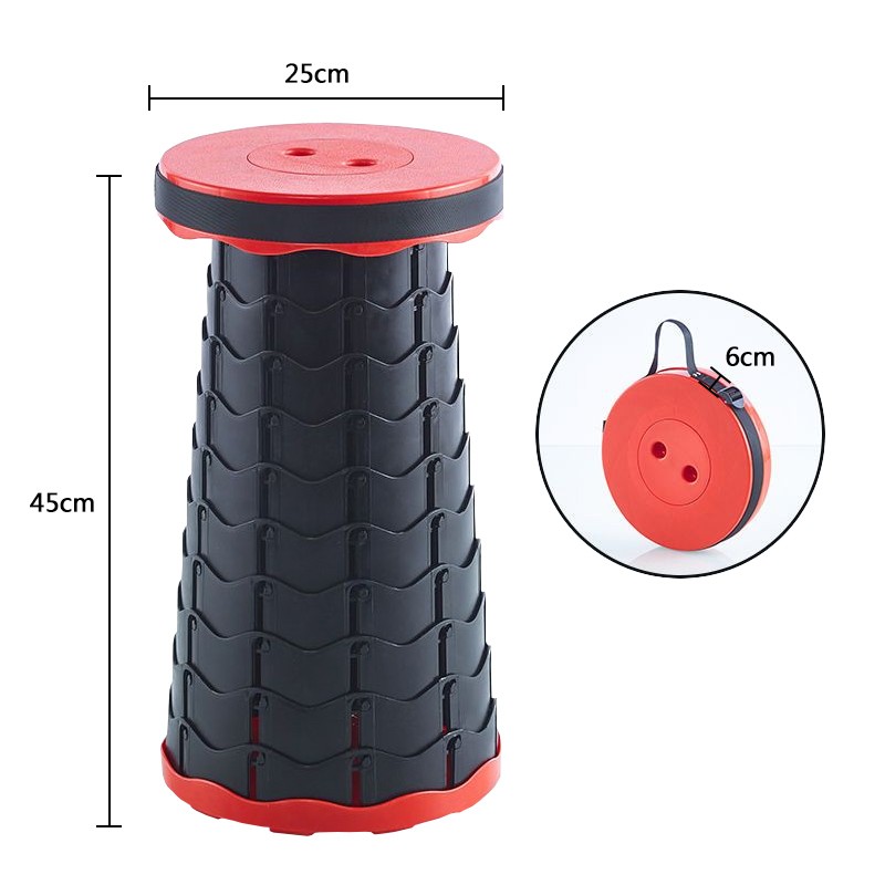 Folding Telescopic Stool  Outdoor Portable Folding Chair, Travel, Fishing, and Queuing Stool