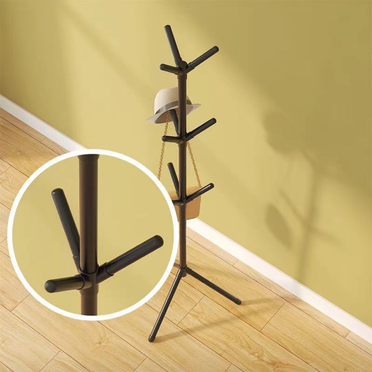 Clothes and Hats Rack Vertical Tree Branch Shape Holder